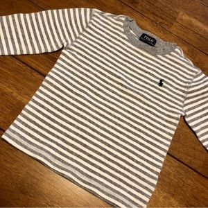 Boys Polo sz 5 Long Sleeved Thermal Shirt